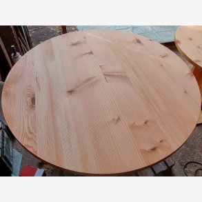 TILBUD Douglas Bordplader Runde i Str.:   130 cm. excl. understel. SPAR 50%