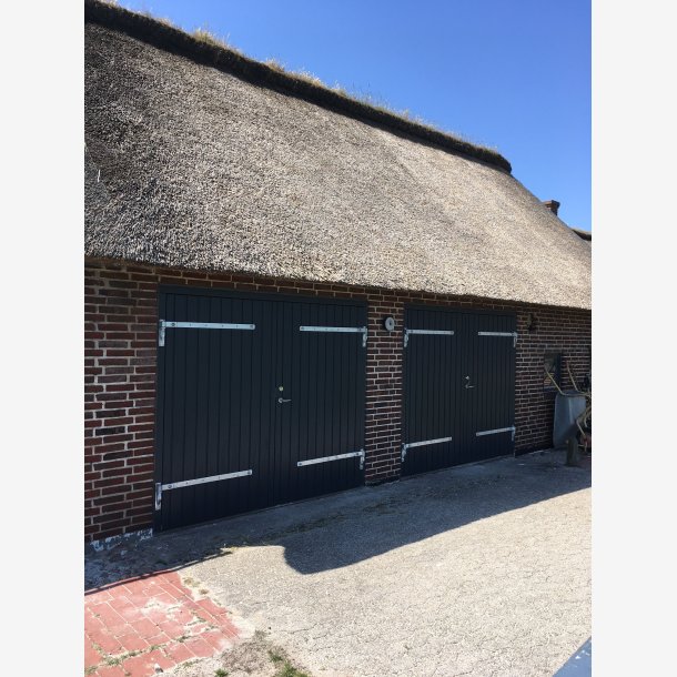  Sidehngt Garage port, med lange hngsler. Fremstillet p ml.