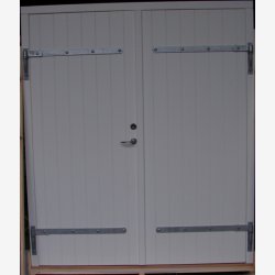 Dobbelt Revle Dr, isoleret, udfrt som Facadedr. Fremstilles efter ml.