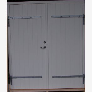 Dobbelt Revle Dr, isoleret, udfrt som Facadedr. Fremstilles efter ml.