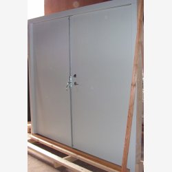 Garageport, 2-sidehngte drblade, isoleret. med 4" sporet plade, som foto i valgte farve og str.