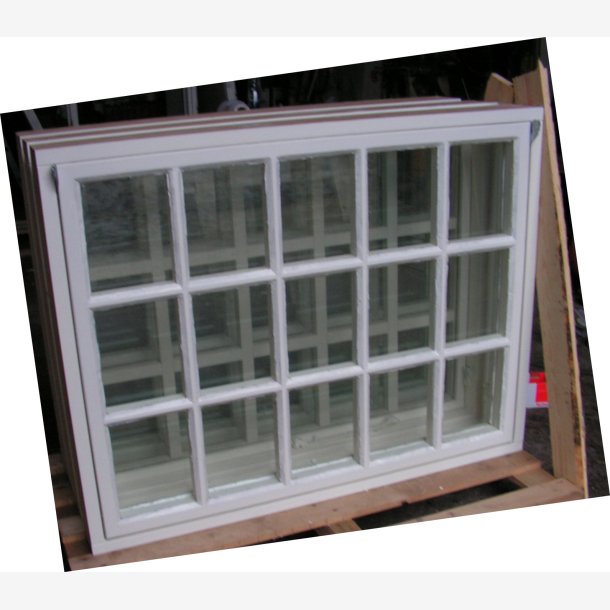 Tophngte kittede vinduer med koblede rammer. 114,0 x 88,0 cm ( B x H )